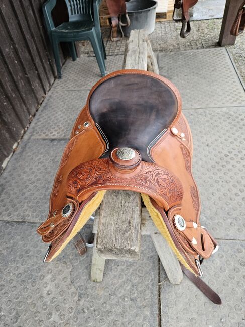 California Brand Westernsattel Typ Deuber SM Allrounder, Deuber 1030 Topline 2207 03 16, Silvia, Western Saddle, Emmering, Image 2