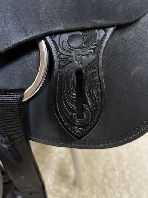 California Ranch Sattel Definition QH II 16! Rough out black, California Ranch Definition , Melanie Treul, Western Saddle, Kematen am Innbach , Image 2