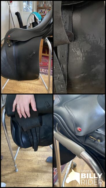 Can 17 1/2” Medium wide Dark Havana/Black (looks more black) Albion ledgend dressage saddle, Albion K2 Ledgend , Katherine Peachey, Siodła islandzkie, Cambridgeshire , Image 5