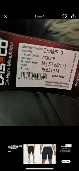 Casco Champ neu, Casco  Champ, Sandra Koller , Reithelme, Bad Honnef, Abbildung 4