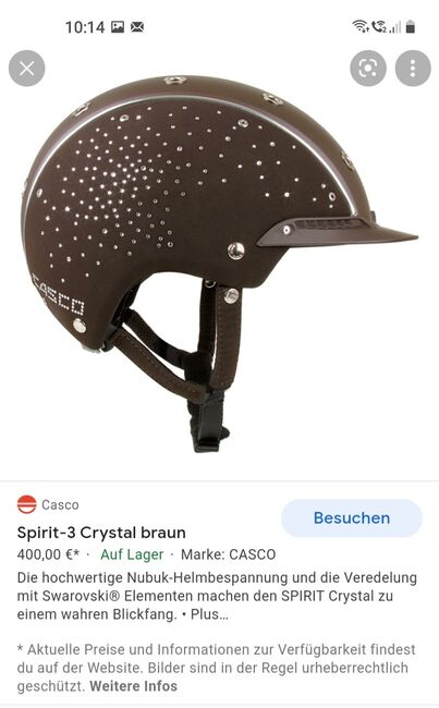 ⭐Casco - Nagelneuer Helm Spirit-3 in Größe M⭐, Casco Spirit-3 Crystal, Familie Rose, Reithelme, Wrestedt, Abbildung 7