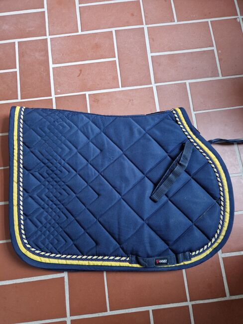 Catago Schabracke Springen Vielseitigkeit vs blau gelb, Catago, K. Werner, Dressage Pads, Westerwalsede