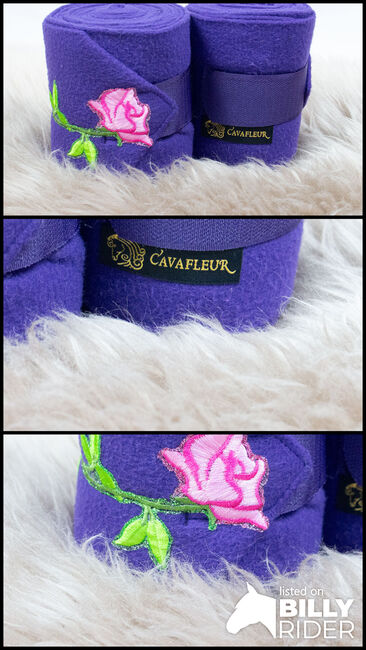 Cavafleur Bandagen “Velvet Rose” lila WB, Cavafleur Bandagen “Velvet Rose” lila, myMILLA (myMILLA | Jonas Schnettler), Horse Bandages & Wraps, Pulheim, Image 4