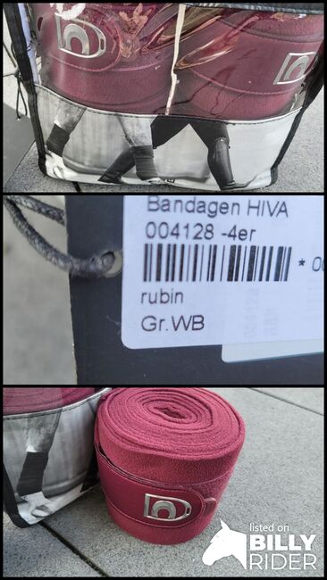 Cavallo Bandagen bordeaux / rubin NEU WB, privat, Horse Bandages & Wraps, friedrichsthal, Image 4