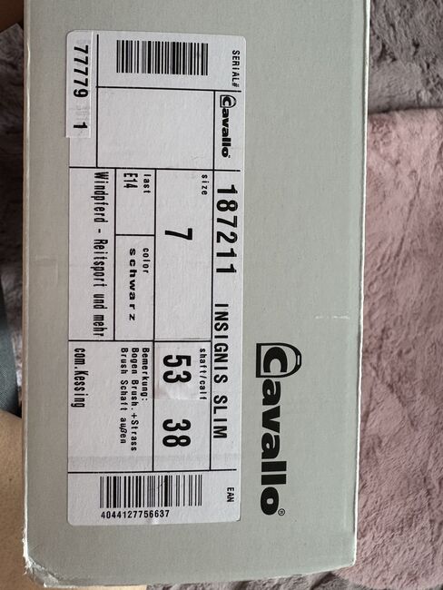 Cavallo Insignis Slim, 7/53/38 gebrushed, Lack, Strass, NEU!, Cavallo Insignis Slim, Tanja Wolff, Riding Boots, Berlin, Image 3