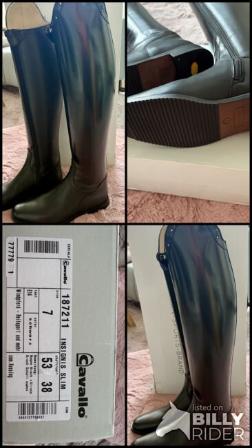 Cavallo Insignis Slim, 7/53/38 gebrushed, Lack, Strass, NEU!, Cavallo Insignis Slim, Tanja Wolff, Riding Boots, Berlin, Image 14