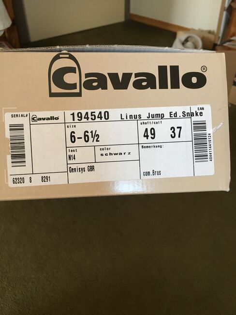 Cavallo Linus Jump snake 6-6,5 H49 W37 allrounder, Cavallo Linus Jump , Nicki, Riding Boots, Vilseck, Image 6