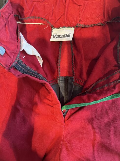 Cavallo Reithose chagall Vollleder Gr. M 38 rot hochbund neuwertig, Cavallo Chagall, Roxane, Reithosen, Wegberg, Abbildung 2