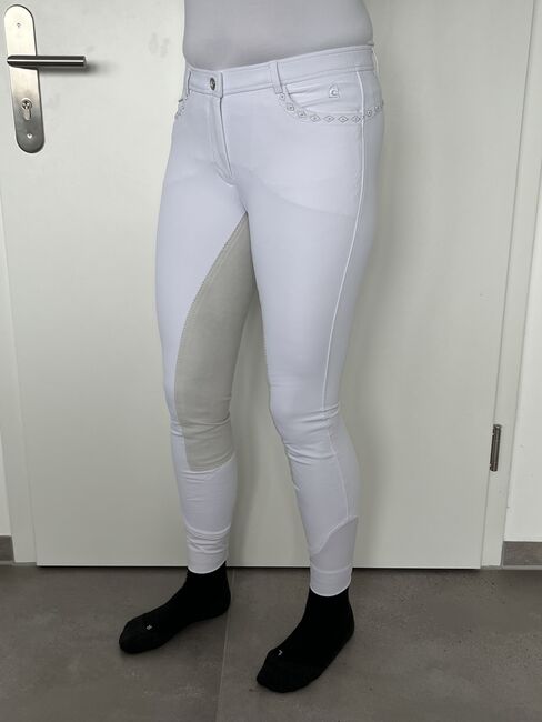 CAVALLO Reithose weiß mit Vollbesatz Gr. 80 (fällt aus wie Gr. 38) neuwertig, CAVALLO Calla, Sabrina, Breeches & Jodhpurs, Geisenheim, Image 3