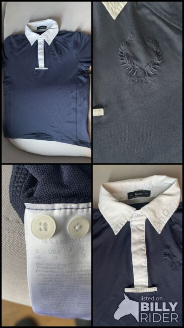 Cavallo Turniershirt Blue-Night Funktions-Piqué Größe 46, Cavallo Polo Shirt , Conny , Men's Show Apparel, Münster, Image 5