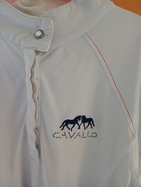 ⭐️Cavallo/Weißes Turniershirt in Größe D44⭐️, Cavallo , Familie Rose, Turnierbekleidung, Wrestedt, Abbildung 3