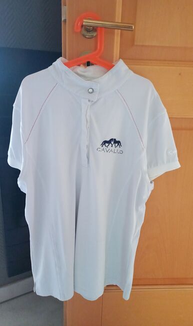 ⭐️Cavallo/Weißes Turniershirt in Größe D44⭐️, Cavallo , Rose, Show Apparel, Wrestedt