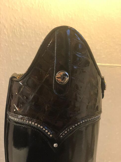 Celeris Dressurstiefel Schwarz Braun Lack 41,5 H46 W37,5 !neu!, Celeris Reiten&Leder, Charly, Reitstiefel, Spelle, Abbildung 6