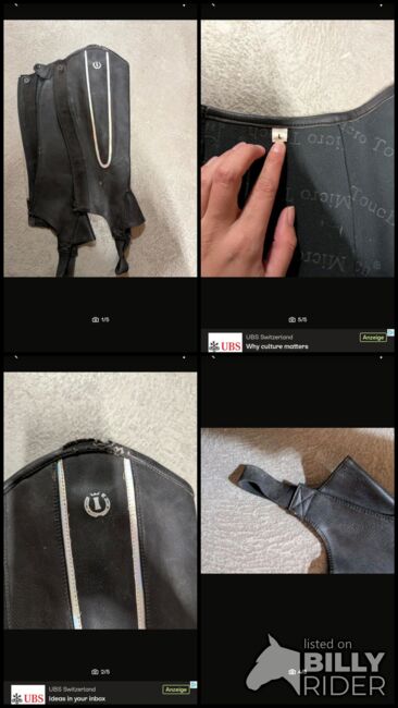 Chaps Schwarz, Beatrice , Half Chaps, Basel , Image 6