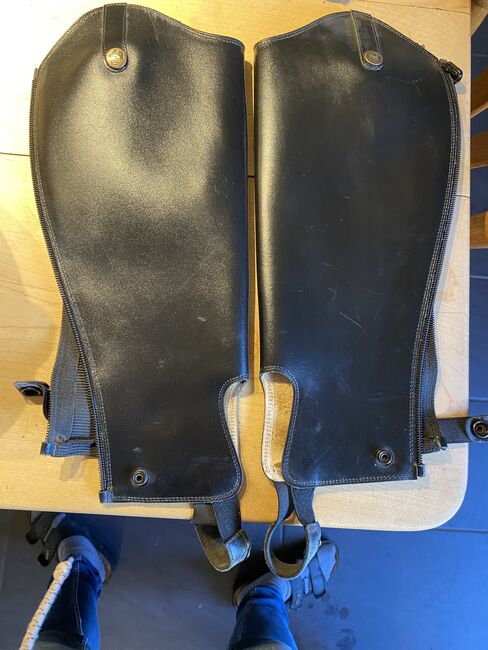 Chaps Reitletten XS fast wie neu, Leder schwarz, PBK, Erika , Half Chaps, Delligsen , Image 2