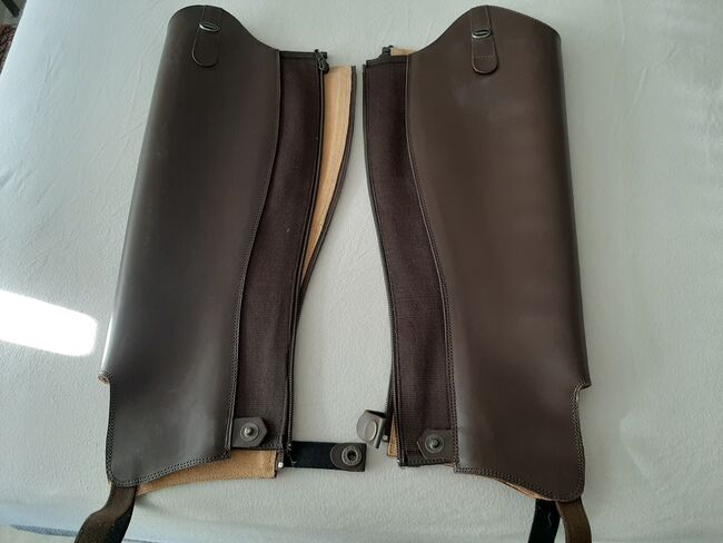 Chaps Glattleder dunkelbraun, L/W, Irmtraud Schmidt, Half Chaps, Wassenberg, Image 2