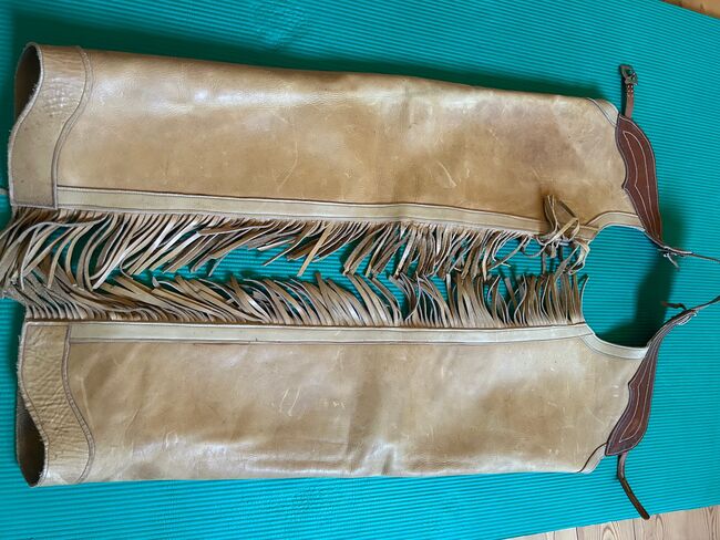 Chaps aus dickem Rindleder für großen, schlanken Reiter, Irmi, Half Chaps, Obernzenn
