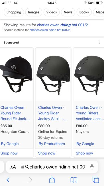 Charles Owen Skull hat Junior s001/2 VGC, Charles Owen Young riders, Pippa Nixon, Riding Helmets, Chichester, Image 9