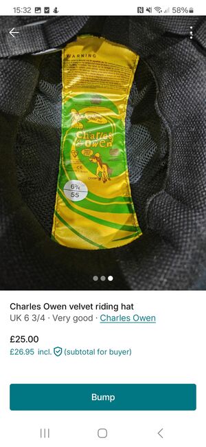 Charles Owen velvet riding hat, Charles Owen, Lesley Crowcroft , Riding Helmets, Rotherham , Image 3