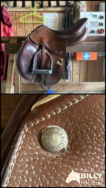 Childerig Vielseitigkeits/Spring-Sattel, Childeric France Vielseitigkeits/Springsattel, Vivian Kalberer, Jumping Saddle, Fehraltorf, Image 3