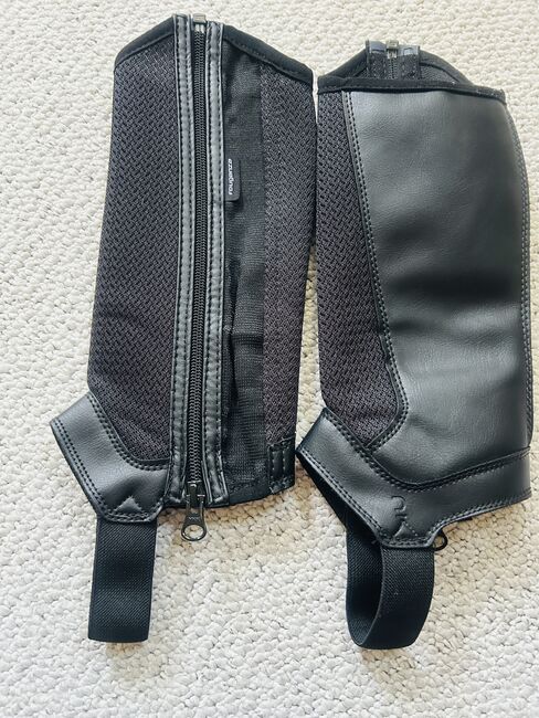 Kinder Chaps aus Mesh, Fouganza Chaps 100 Mesh schwarz, FS, Children's Breeches & Jodhpurs, Hettstedt