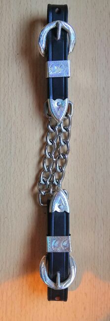 Kinnkette "Silver" dunkelbraun Western, Kinnkette "Silver" dunkelbraun Western, Una (Horse-design), Other, Rot am See