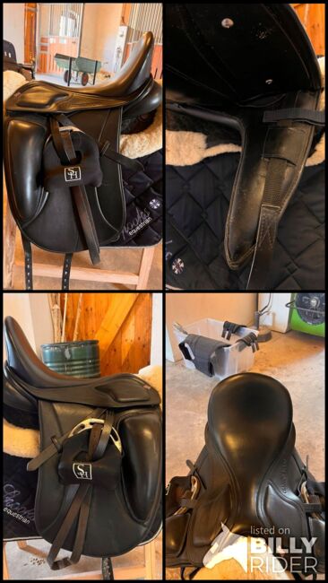 Claridge House Dressursattel Monoblatt 17,5 mit aufgesetzter Pausche austauschbaren Kopfeisen, Claridge House  Dressursattel Monoblatt , Katharina März , Dressage Saddle, Glücksburg, Image 5