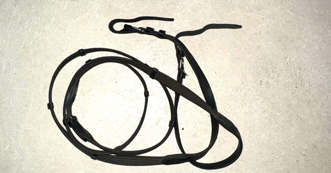 Cob Zaumzeug Leder schwarz mit Zügel Trensenzaum Trense Pferd, M.M., Bridles & Headstalls, Burghausen, Image 8