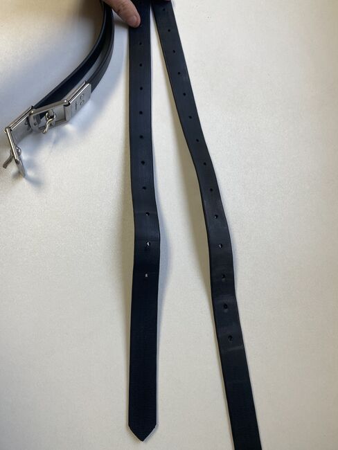 Collegiate synthetic black stirrup leathers 49”, Collegiate, Elizabeth Osborne, Saddle Accessories, Barrow upon Trent, Image 3