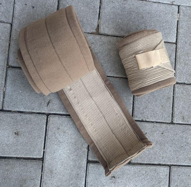 Kombibandagen Elastikbandagen mit integrierten Unterlagen camel WB, Sell_It_All, Horse Bandages & Wraps, Ahrweiler