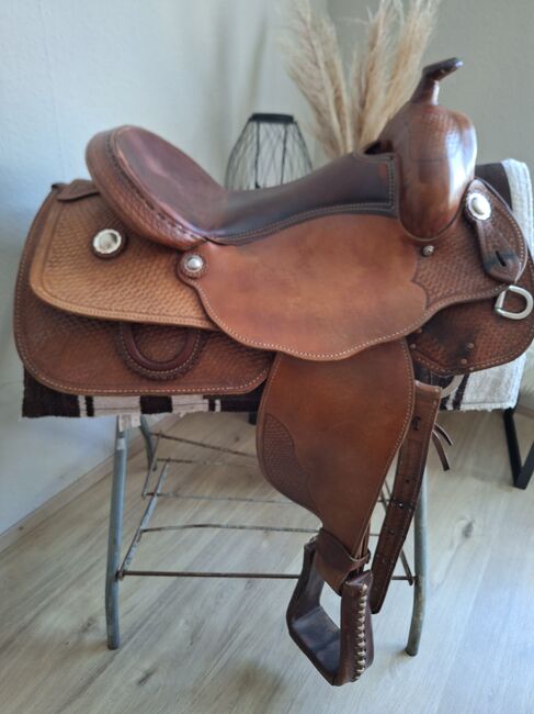 Continental Equiflex Sattel 141, Steffen Breug Reiner, Continental Equiflex 141, DR, Western Saddle, Villingendorf, Image 2