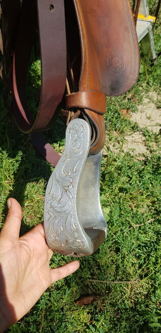 Continental Equiflex Westernsattel 15,5 Zoll 57er Baum breit kurz Haflinger, Continental Equiflex, Eva, Western Saddle, Haibach, Image 8