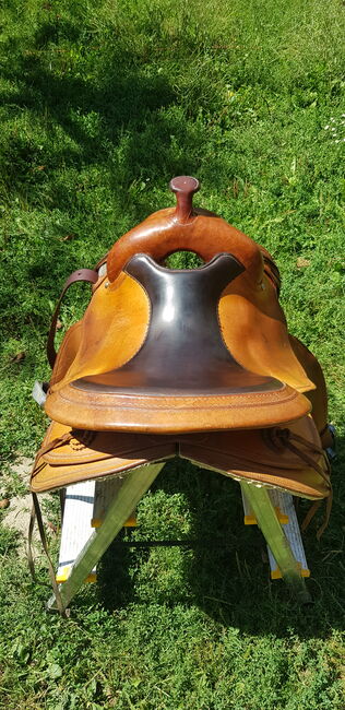 Continental Equiflex Westernsattel 15,5 Zoll 57er Baum breit kurz Haflinger, Continental Equiflex, Eva, Western Saddle, Haibach, Image 7