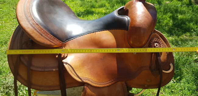 Continental Equiflex Westernsattel 15,5 Zoll 57er Baum breit kurz Haflinger, Continental Equiflex, Eva, Western Saddle, Haibach, Image 12
