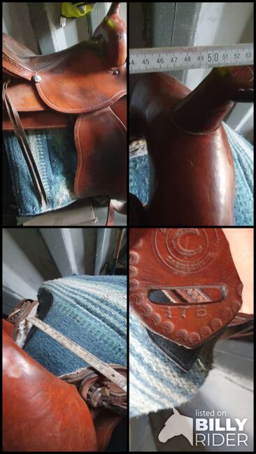 Sattel Continental Nr. 176, guter Zustand, Continental  176, Natalie Heidt, Western Saddle, Kehl, Image 9