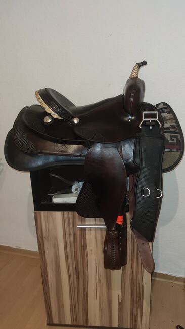 Westernsattel Continental mit Zubehör, Continental Allrounde, F.R, Western Saddle, Brandenburg, Image 7