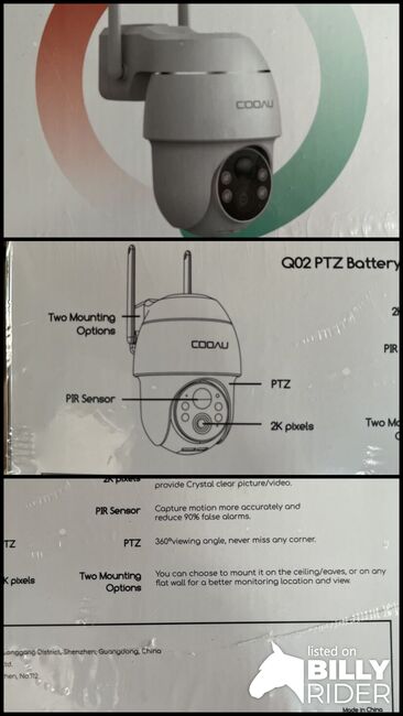 COOAU Q02 Sicherheitskamera mit Batterie, COOAU Q02, Katharina Seitz, Wyposażenie stajni, Amerang, Image 4