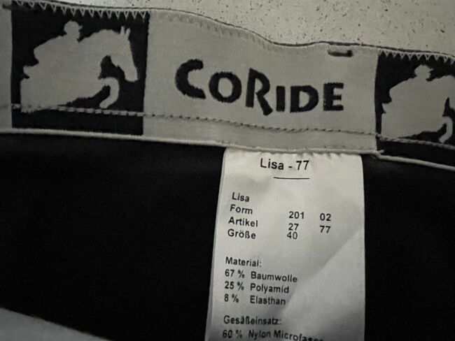 CoRide Reithose, CoRide , Claudia Hollmann , Breeches & Jodhpurs, Bielefeld, Image 3