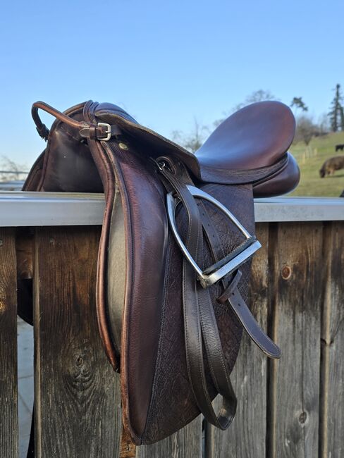 County Connection Dressur Sattel 17,5 WXW Elefantenleder dunkelbraun, County, Heike Abler, Dressage Saddle, Bodolz