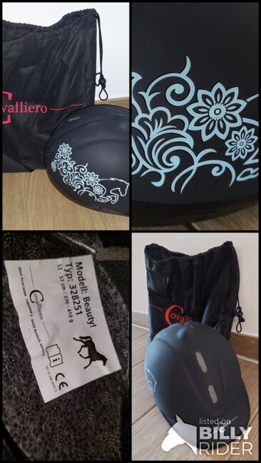 Covalliero Reithelm Beauty VG1 Schwarz, 53-57 cm, Covalliero, J.Kejla, Riding Helmets, Kühlungsborn, Image 6