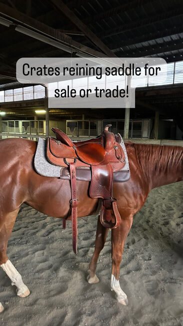 Crates Reining Saddle for Sale, Crates, Marissa Schechla, Western Saddle, Dixon, Image 5