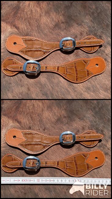 Sporenriemen Kroko-Optik, Barbara Morgenroth , Spurs & Spur Straps, Scheßlitz, Image 3