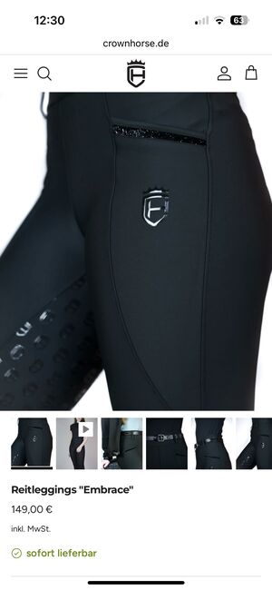 CrownHorse Reitleggings "Embrace" XXS, CrownHorse  Embrace , Wendy, Reithosen, Lamstedt, Abbildung 8
