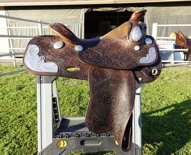 Custom Broken Horn Saddle, Broken Horn, Kristin, Siodło westernowe , Covina, Image 2