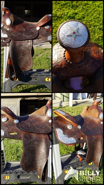Custom Broken Horn Saddle, Broken Horn, Kristin, Siodło westernowe , Covina, Image 7