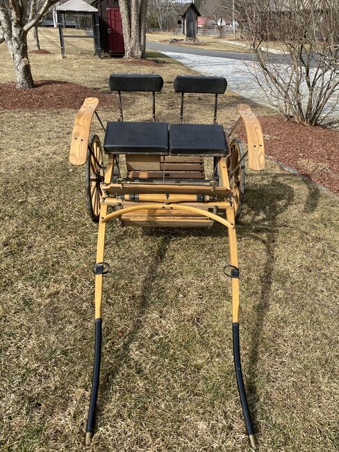 Custom made Wooden Pony Cart, Rubber Wheels, Kerry Hammond , Carriages, Greenfield, MA, Image 3