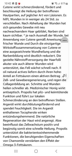 Cutene Salbe, Derfen, Doreen , Pflegeprodukte, Bernburg , Abbildung 4