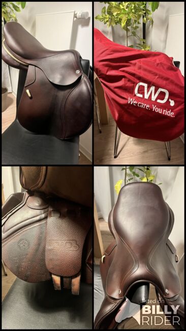 CWD SE03 Springsattel 17,5 Zoll close contact, CWD SE03, Eva, Jumping Saddle, Kleve, Image 9