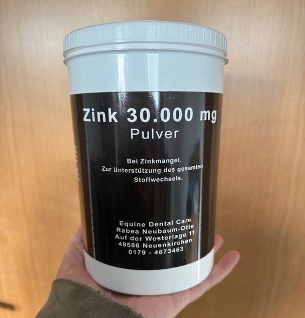 Zink Pulver 30.000mg, Elisa Gerten , Pasza i suplementy dla koni, Spangdahlem 