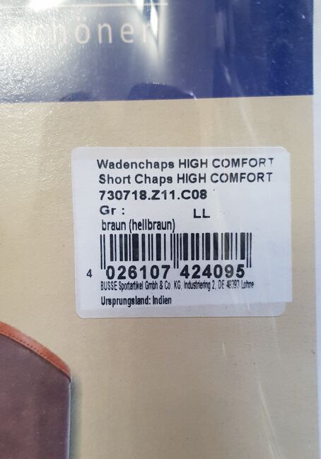 BUSSE Wadenchaps HIGH COMFORT *NEU* - UVP 77€, BUSSE HIGH COMFORT , Die Schatzkiste für Pferd & Reiter (Die Schatzkiste für Pferd & Reiter), Czapsy i sztylpy, Neubrunn, Image 4